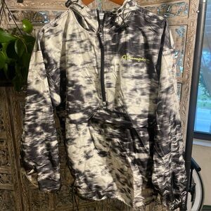 Champion Kids Tie-Dye Black and White Raincoat